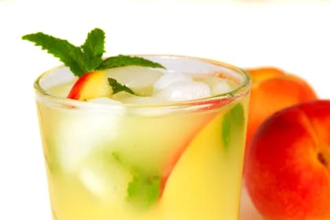 Peach mojito Stock Photos