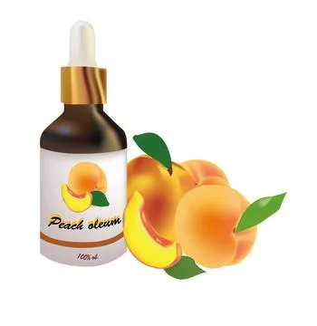 Peach oil Stock Illustration