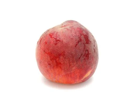 Peach over white Stock Photos