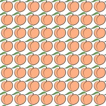 Peach pattern Stock Illustration