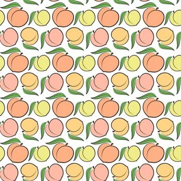 Peach pattern Stock Illustration
