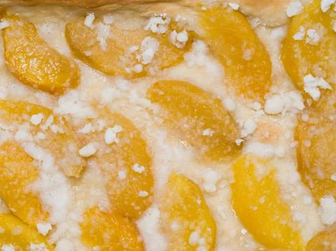 Peach Pie Closeup Stock Photos