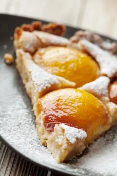Peach pie 스톡 사진
