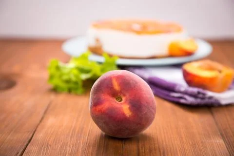 Peach pie Foto stock