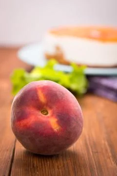 Peach pie Stock Photos