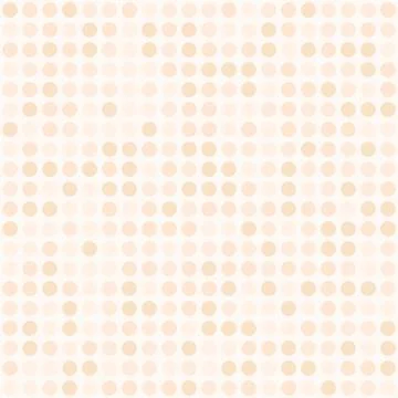 Peach polka dot pattern. Seamless vector background Illustrazione stock