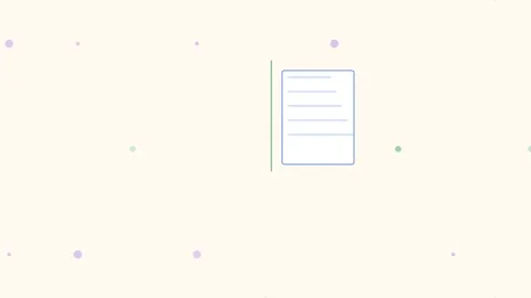 Peach Scan Document Digital Automate Loop Flat Design Loop Stock Footage 342606345