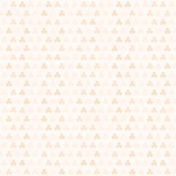 Peach shamrock pattern. Seamless vector Illustrazione stock
