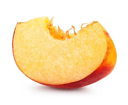 Peach slice Stock-Fotos