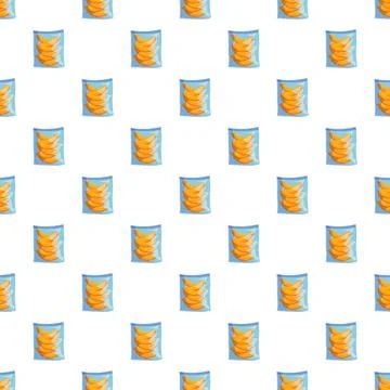 Peach slices in bag seamless pattern background Stock Illustration
