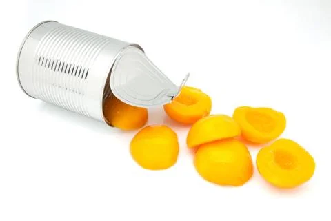 Peach in Tin Stock Photos