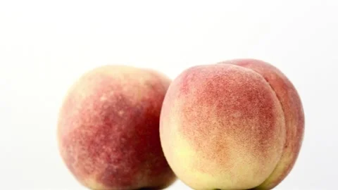 The peach on the white background Stock-Footage 91799434