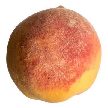 Peach on white background Foto stock