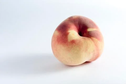Peach on White Stock Photos