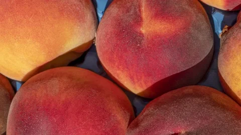 Peaches close-up. 動画素材 137830080