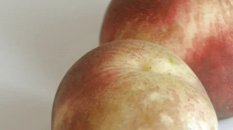 Peaches close up rotating Stock Footage 328390
