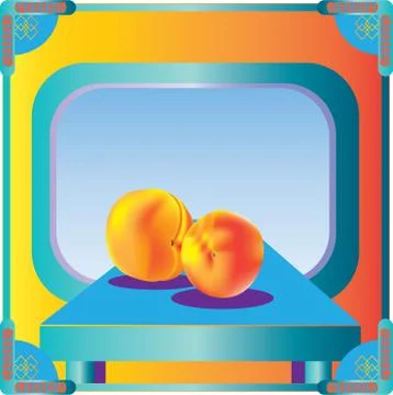 Peaches Stock Illustration