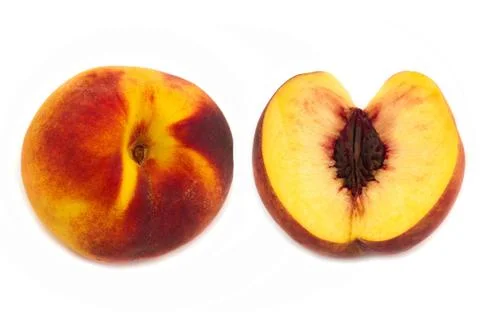 Peaches isolated Stock Photos