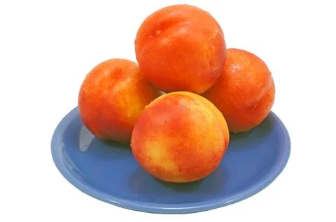 Peaches isolated Stock Photos