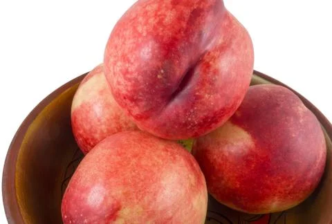 Peaches isolated Stock Photos