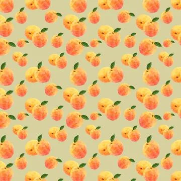 Peaches pattern Stock Illustration