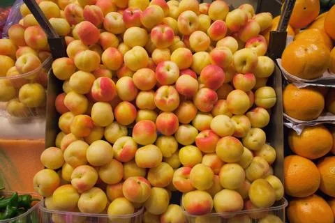 Peaches Stall Fotos de archivo