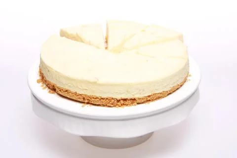 Peachy cheesecake Stock Photos