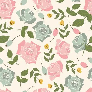 Peachy Rose Stock Illustration
