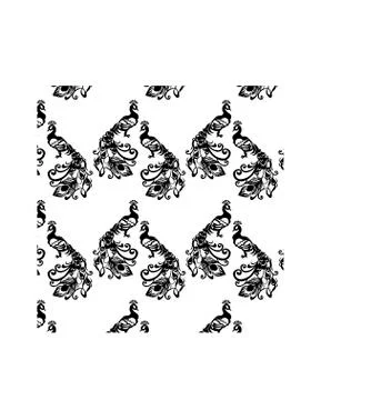 Peacock background Stock Illustration