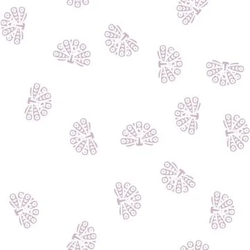 Peacock bird glyph vector seamless pattern イラスト素材