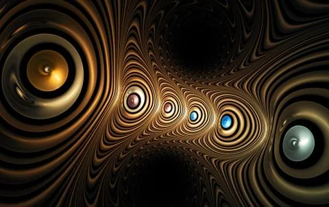 Peacock. Computer Generated Fractal Stockillustratie