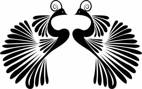 Peacock feather background pattern design Stock Illustration