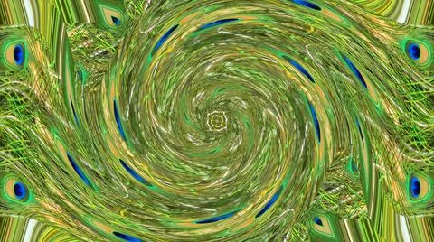 Peacock Feather Illustrazione stock