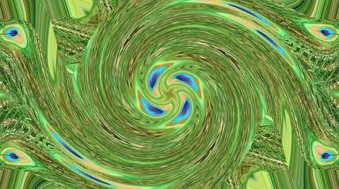 Peacock Feather Stock Illustration