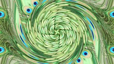 Peacock Feather Stock Illustration