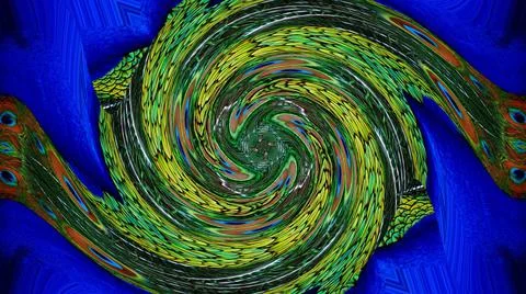 Peacock Feather 库存插图