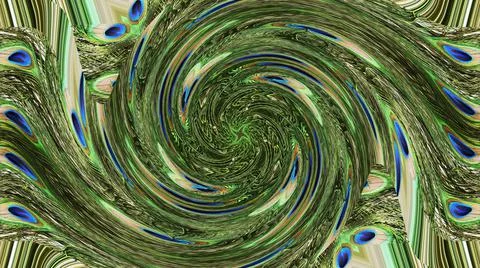 Peacock Feather Stock Illustration