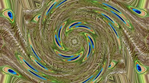 Peacock Feather Stock Illustration