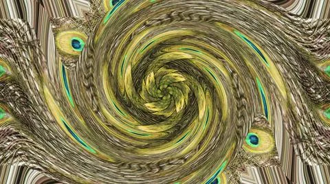 Peacock Feather Illustrazione stock