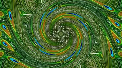 Peacock Feather Stock Illustration
