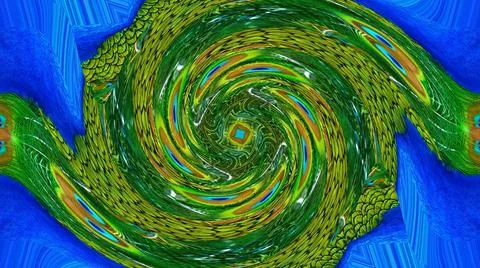 Peacock Feather Stock Illustration
