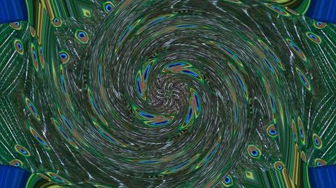 Peacock Feather Stock Illustration