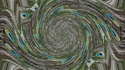 Peacock Feather Stock Illustration