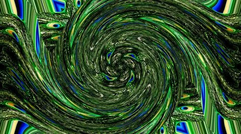 Peacock Feather Illustrazione stock