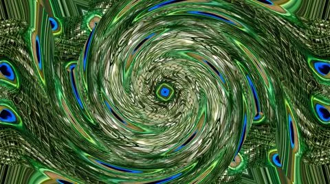 Peacock Feather 库存插图