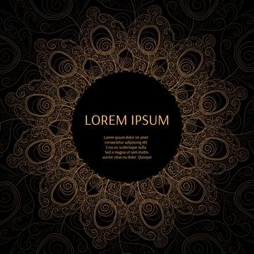 Peacock feather pattern frame Stock Illustration