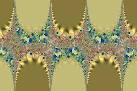 Peacock feather pattern Foto stock