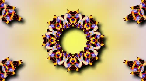 Peacock kaleidoscope ring Stock Footage 18164119