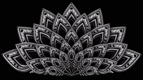 Peacock opens the tail 3D animation. Incl ALPHA MATTE. Stock Footage 137882483