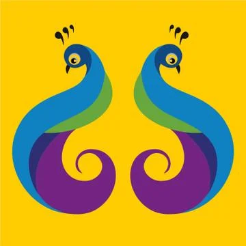 Peacock pattern for printing Laser cut cnc panel design for metal Stock Illustration